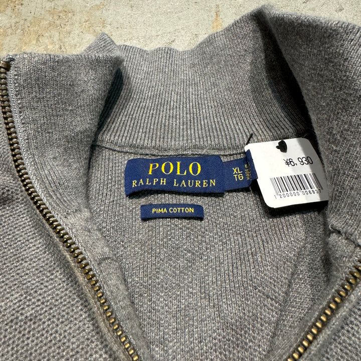 古着 POLO by Ralph Lauren/ ポロラルフローレン/ ハーフジップニットセーター/ サイズXL