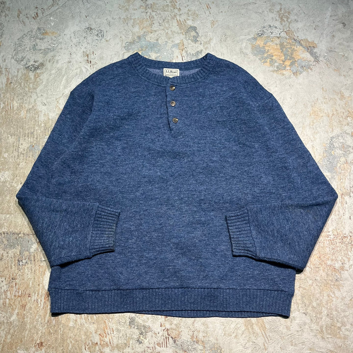 #3382 L.L.Bean/エルエルビーン/Henry neck knit/ヘンリーネックニット/サイズXL