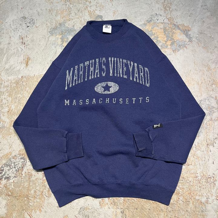 #4097 古着/STARTER/スターター/Crewneck sweat/クルーネックスウェット/MARTHA'S VINEYARD/サイズM