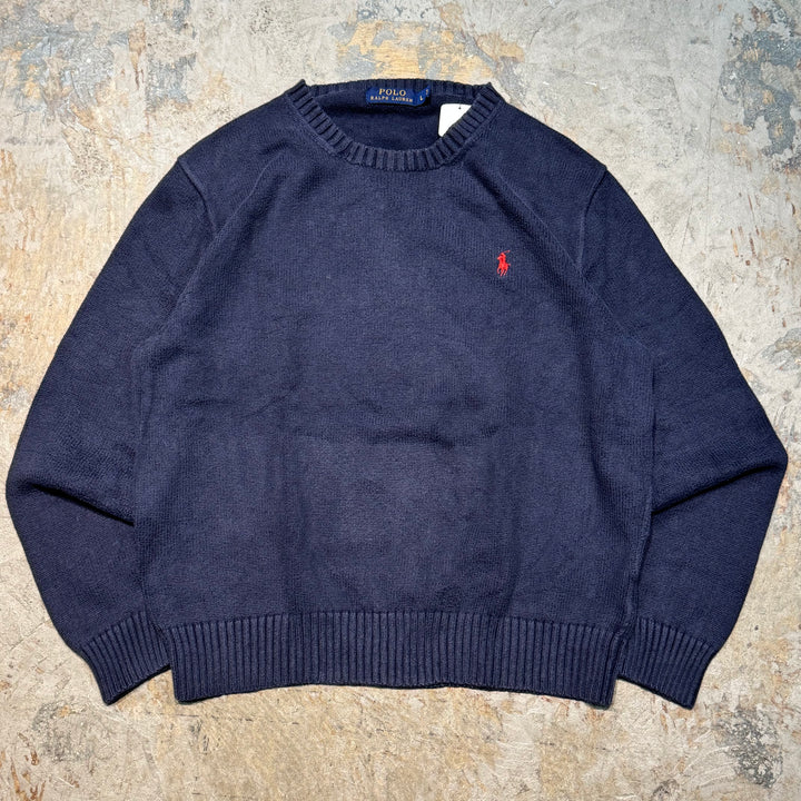 古着 POLO Ralph Lauren/ ポロラルフローレン/  クルーネックニットセーター/ サイズL
