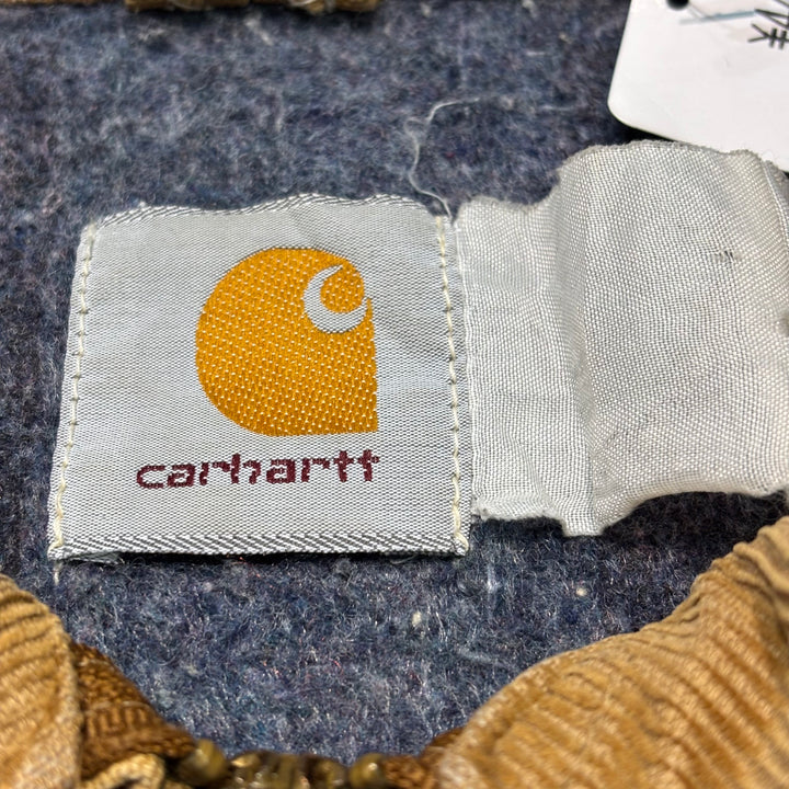 古着 80's〜 carhartt/ カーハート/ デトロイトジャケット/ ダック地/ 裏地ブランケット/ チェック柄/ サイズXL相当