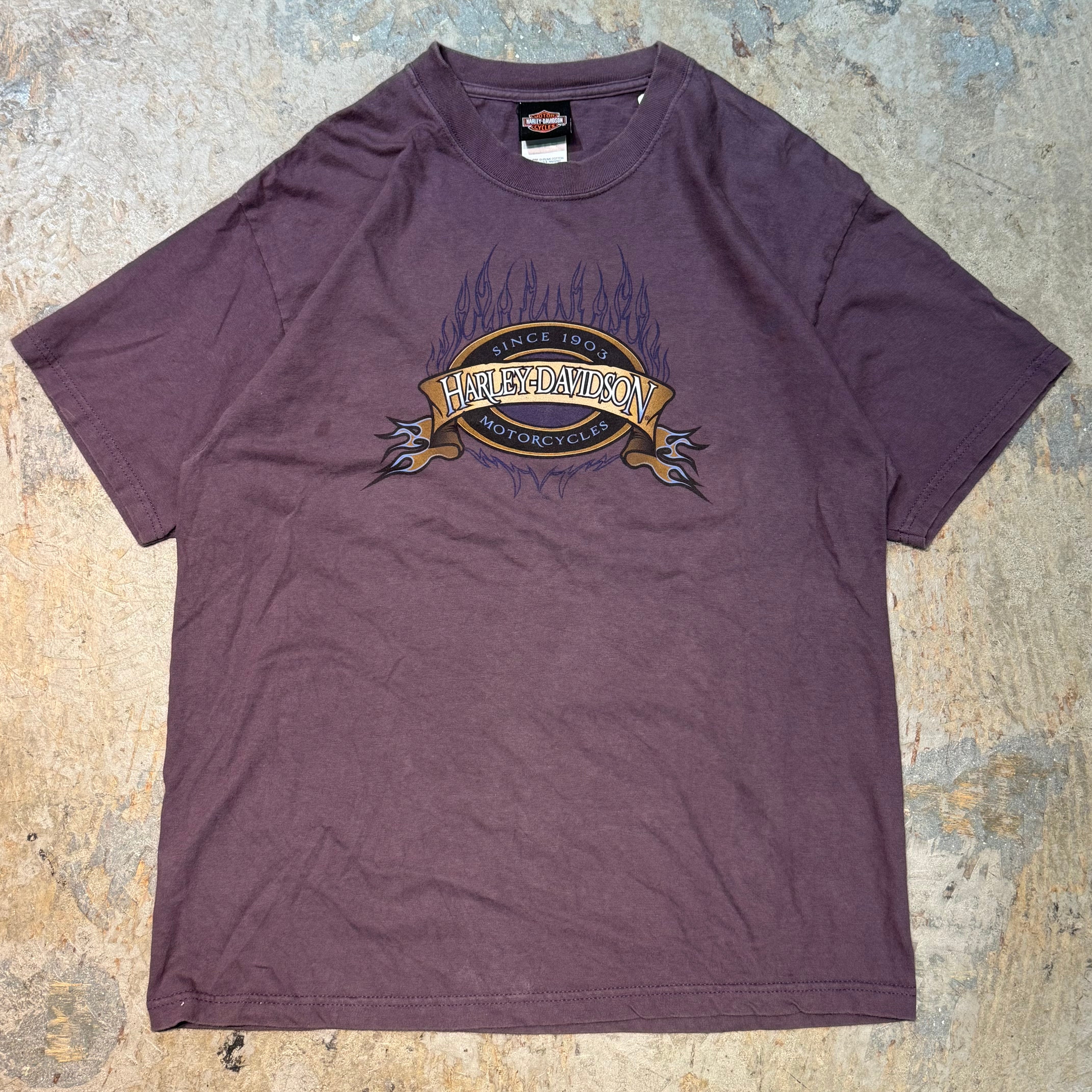 【希少】ハーレーダビッドソン Tシャツ 総柄 チビT 希少》ハーレーダビッドソン Tシャツ - メルカリ