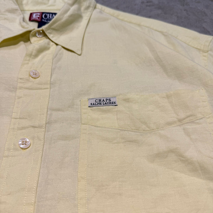 중고 의류 chaps Ralph Lauren/ Chaps Ralph Lauren/ Short Sleeve Shirt/ Plain/ Remake/ Size L