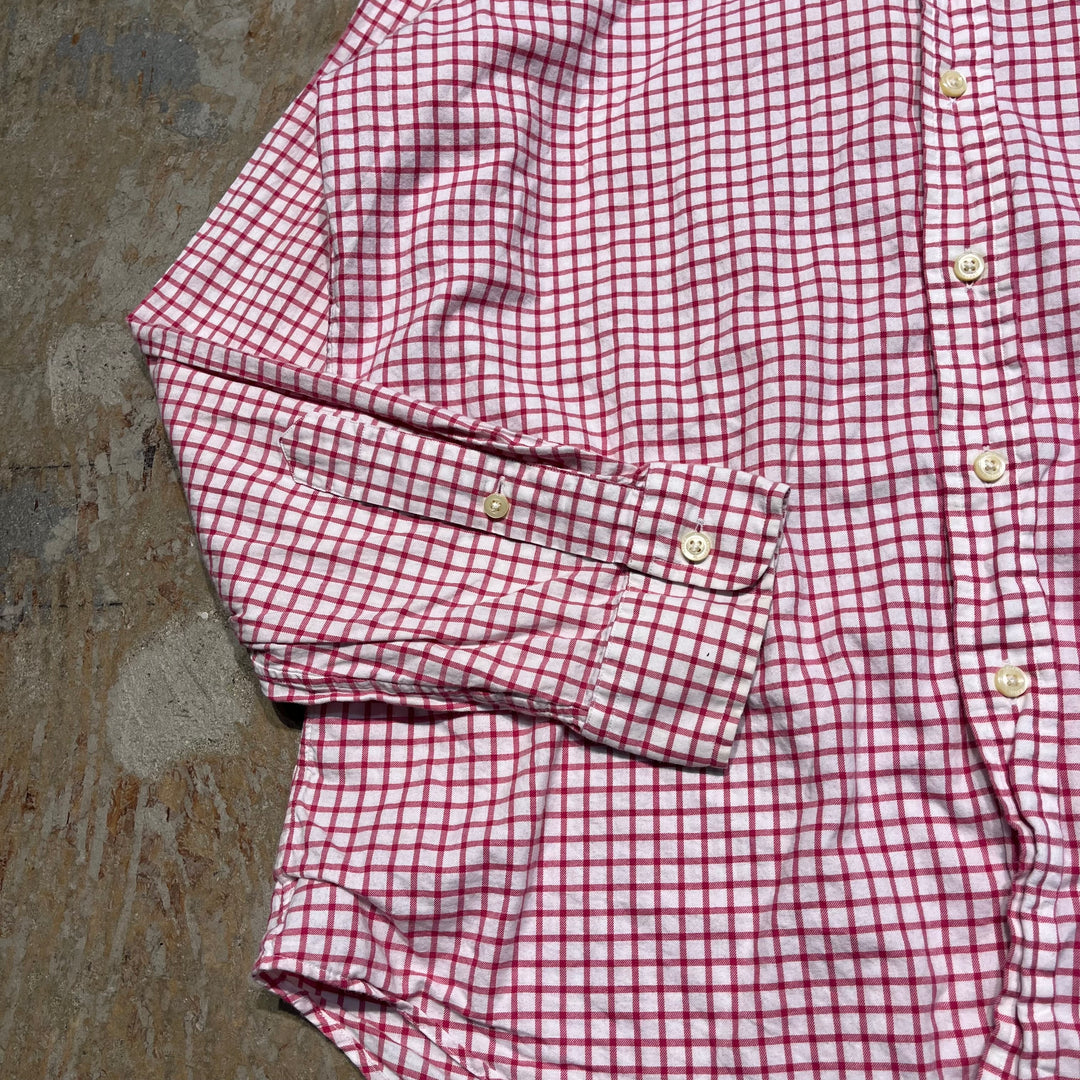 #4415 古着 Ralph Lauren/ラルフローレン/Long Sleeve Button Down Shirt/長袖ボタンダウンシャツ/チェック柄/サイズL