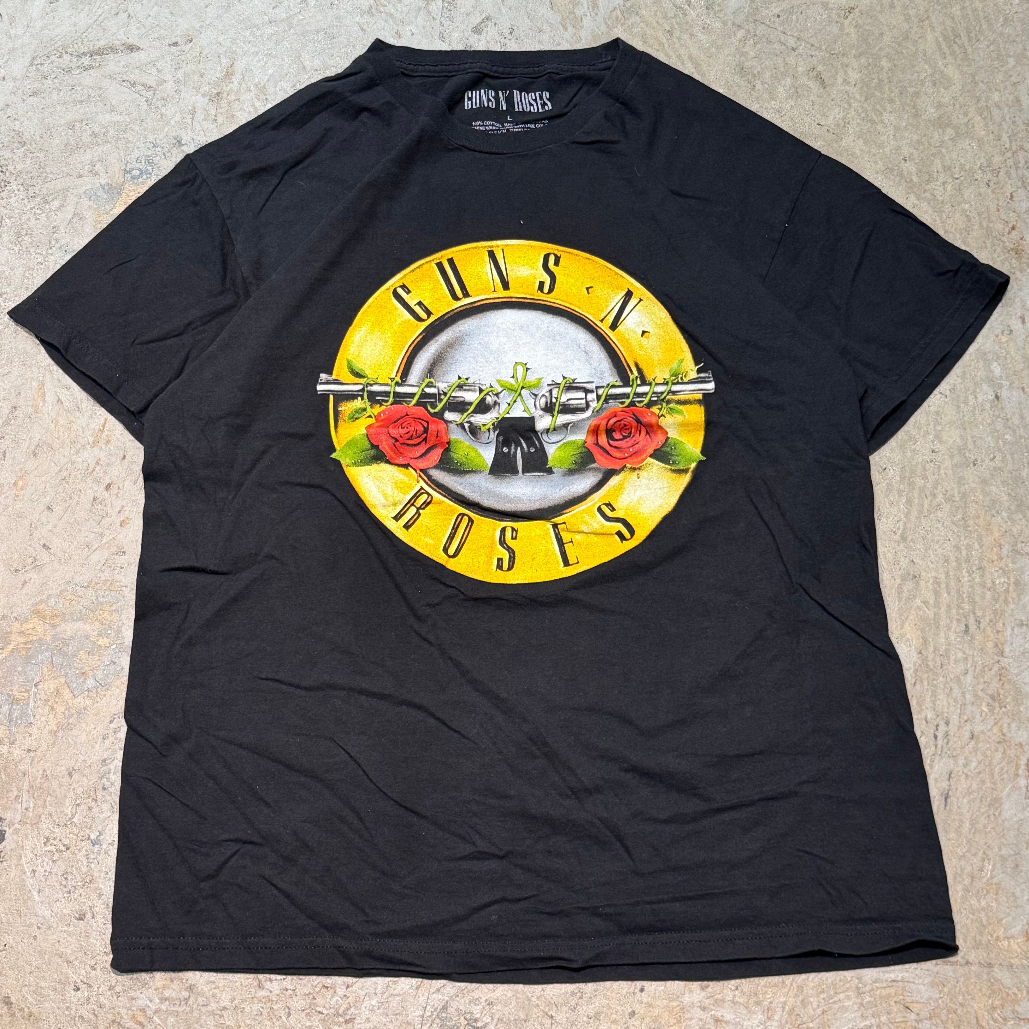 N' GUNS Lサイズ ガンズ・アンド・ローゼズバンドT ROSES ガンズ ガンズ ガンズ・アンド・ローゼズ Tシャツ ミュージシャン