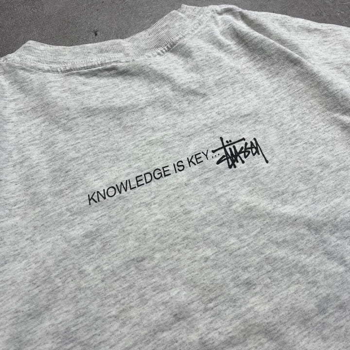 古着 USA製 90's OLD STUSSY / オールドステューシー / 白タグ / キーグラフィックTシャツ / Lサイズ