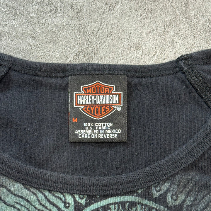 古着 Harley-Davidson ハーレーダビッドソン ノースリーブ レディース Y2K サイズM