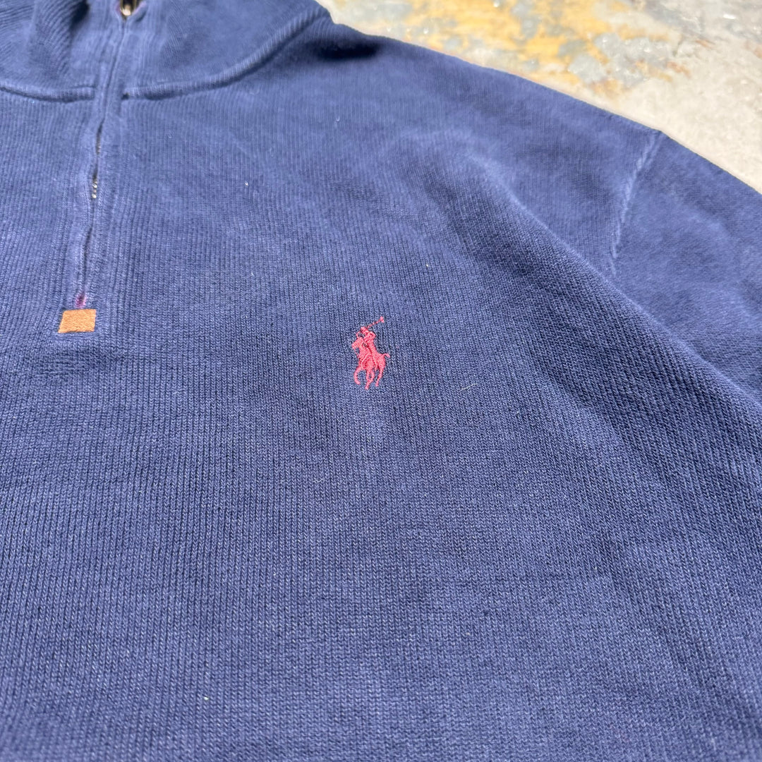 古着 POLO by Ralph Lauren/ポロ バイ ラルフローレン/ハーフジップニットセーター/サイズM