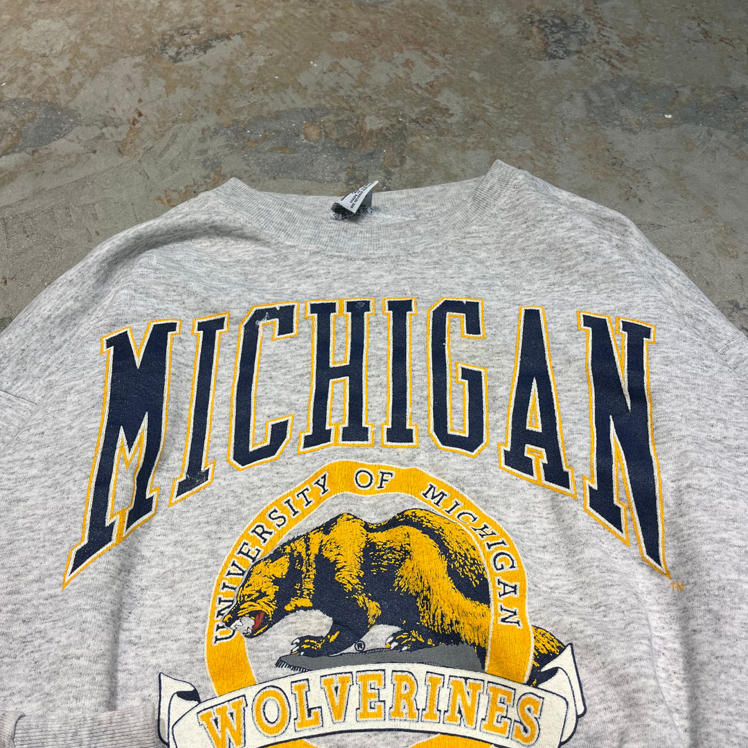 #3938 古着 unknow/Crew neck sweat/クルーネックスウェット/MICHIGAN/MADE IN U.S.A/サイズXL