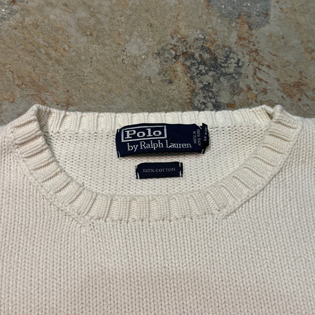 古着 POLO by Ralph Lauren/ ポロ バイ ラルフローレン/  クルーネックニットセーター/サイズXL
