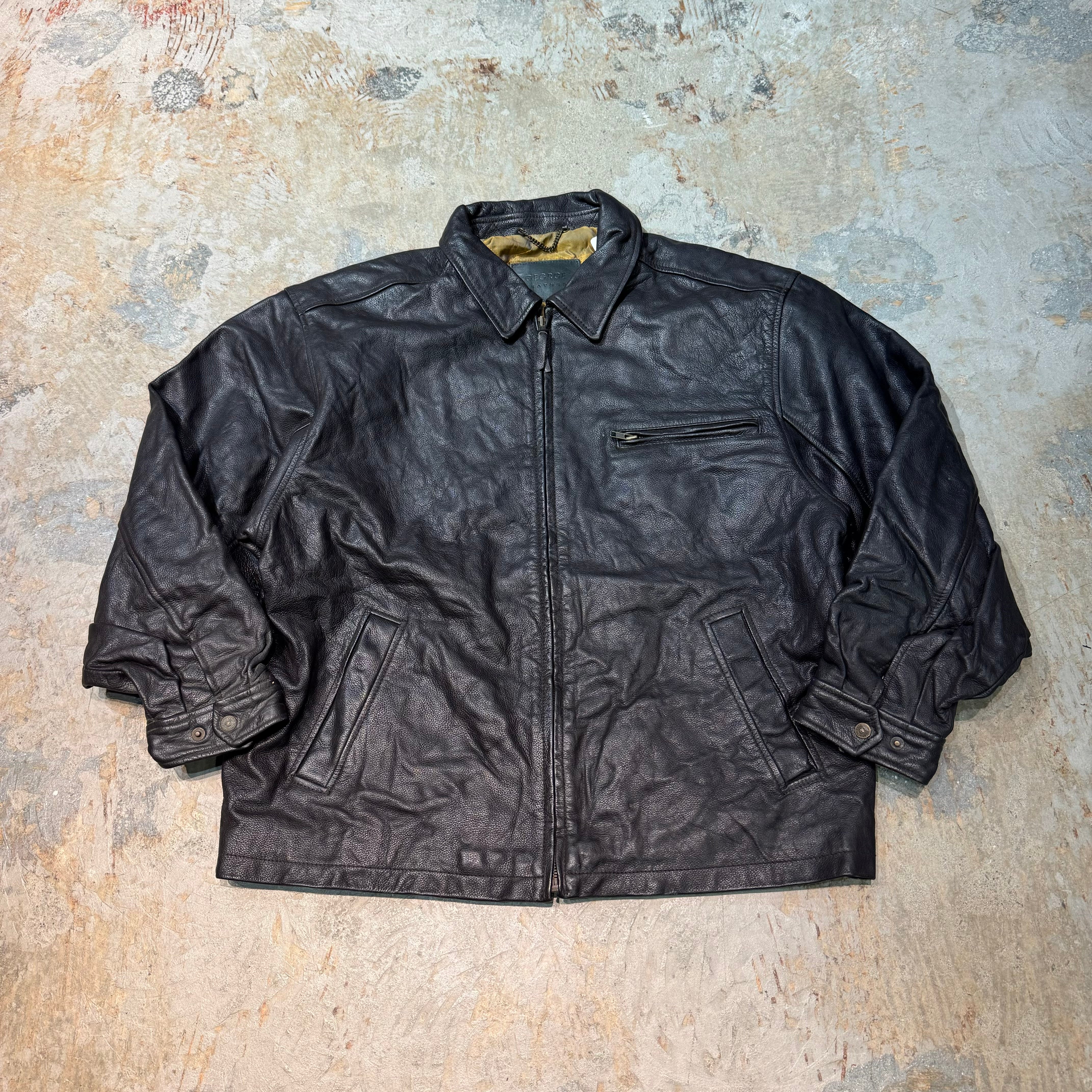 80‘s Vintage leather jacket native 古着 古着 80s YAMAHA ヤマハ 2way パデッド レザー スポーツ