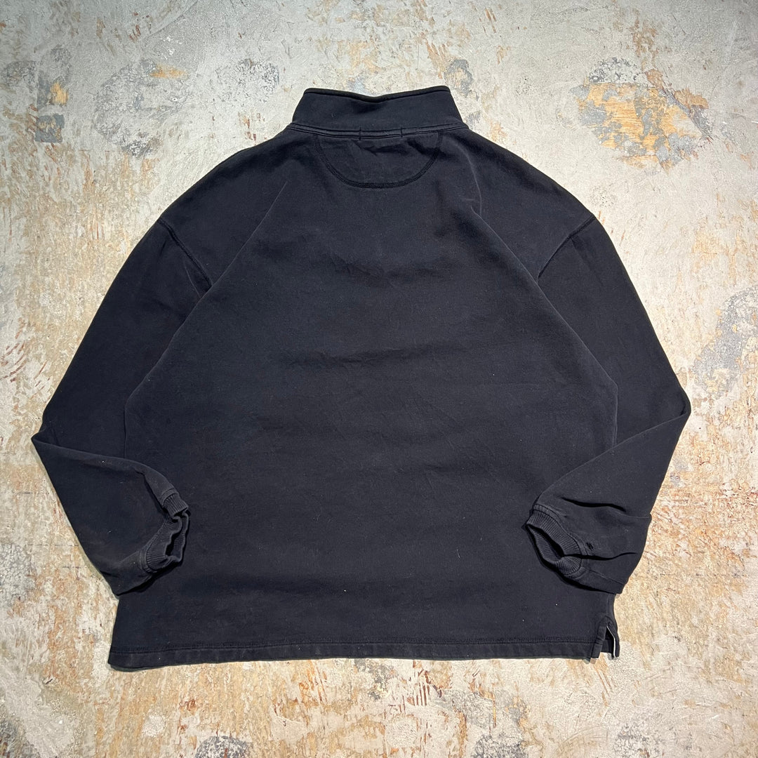 #3453 古着 PORT AUTHORITY/ポートオーソリティ/Half zip sweat/ハーフジップスウェット/企業ロゴ/サイズXL