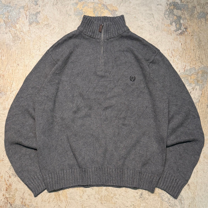 古着 CHAPS/ チャップス/ ハーフジップニットセーター/ サイズXL
