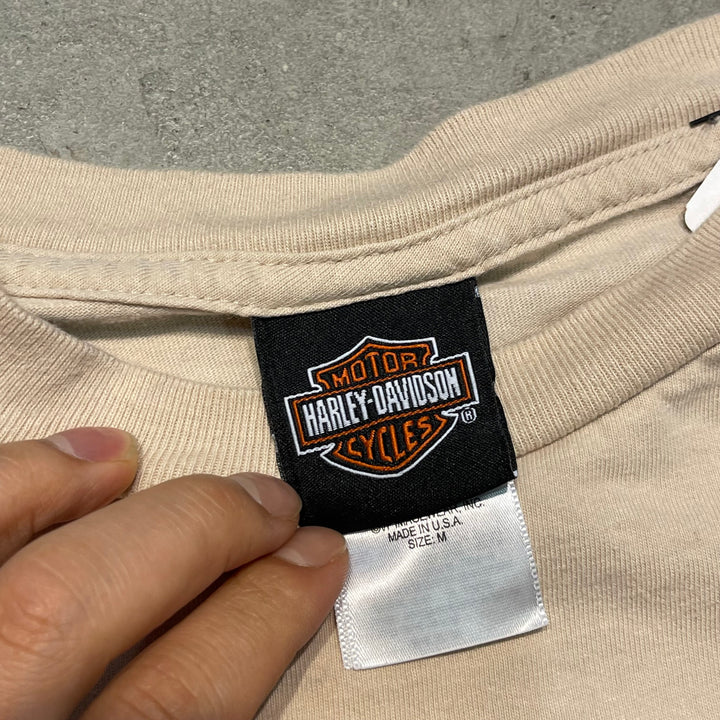 古着 USA製 Harley-Davidson/ハーレー ダビッドソン / アラスカ州 ジュノー ストア / ロングTシャツ / サイズM