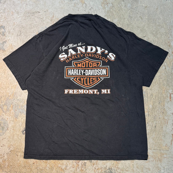 Used clothing Made in USA Harley-Davidson/Harley-Davidson/Printed T-shirt/Size XL