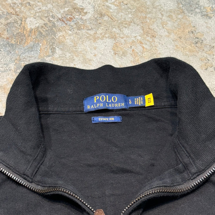 古着 POLO by Ralph Lauren/ポロラルフローレン/ハーフジップニットセーター/サイズL