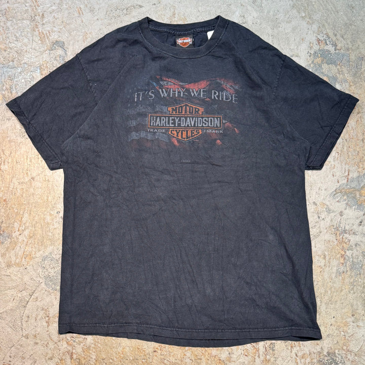 二手衣服Harley-Davidson/哈雷戴维森/印花T恤/尺码L