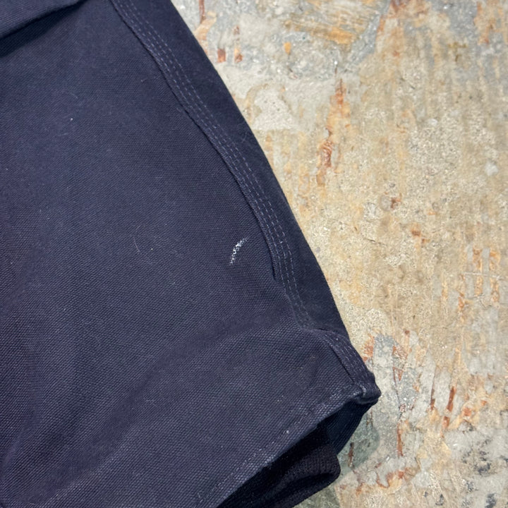 미국에서 만든 중고 의류 Carhartt/ 전통적인 코트/ 오리 직물/ 기업 로고/ 퀼트 안감/ 크기 XL