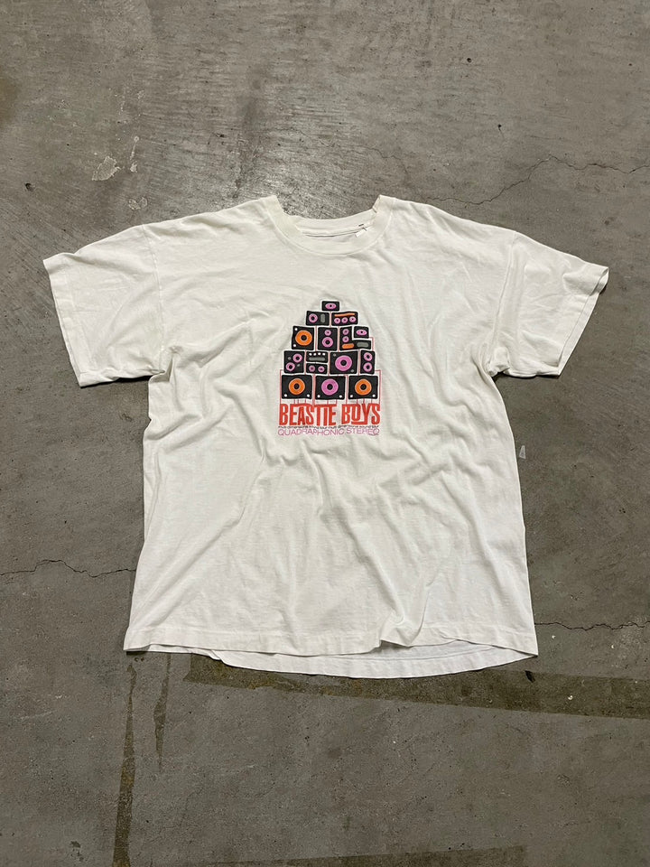 #MA79  古着 95's BEASTIE BOYS "QUADRAPHONIC STEREO TOUR"/ヴィンテージ シングルステッチ/Tシャツ/サイズL