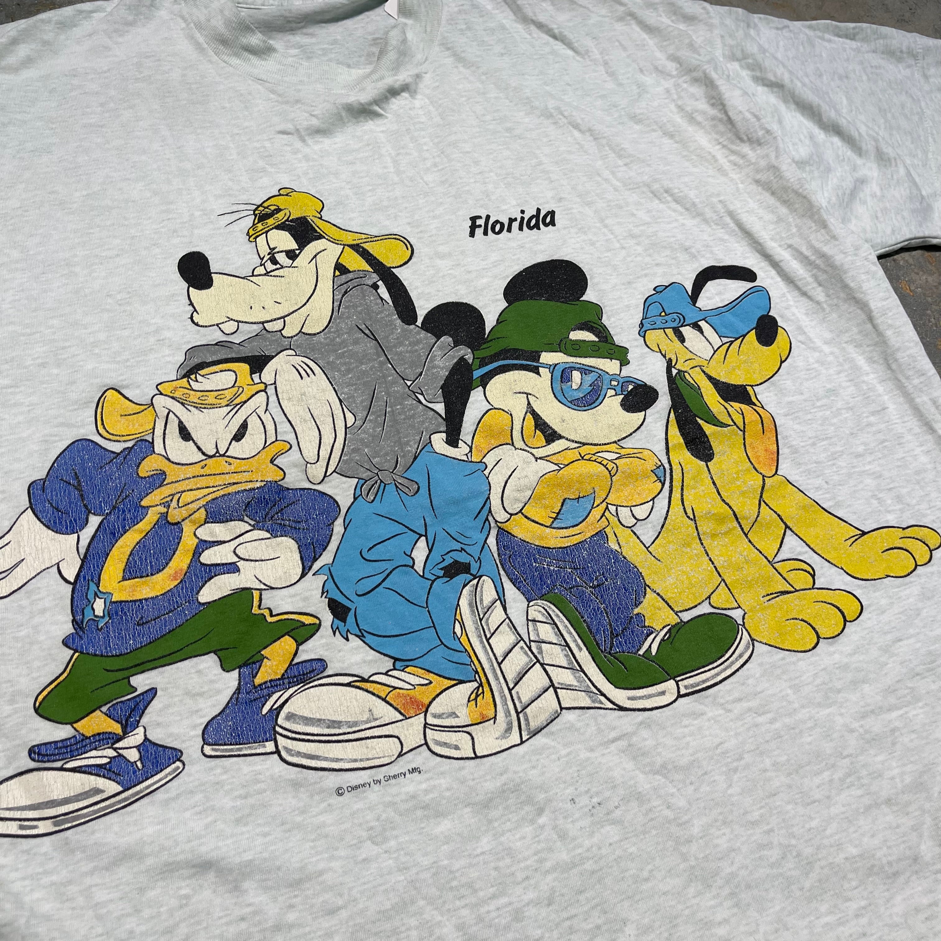 古着 USA製 90's ディズニー/フロリダ/ヴィンテージ シングルステッチプリントTシャツ/サイズL相当 – 古着屋 MUJIN