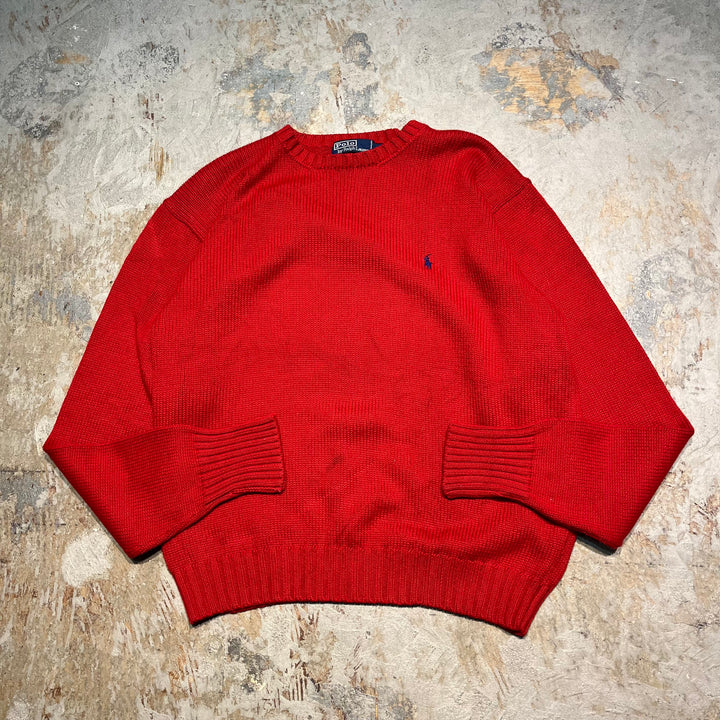 #3620古着/ラルフローレン/POLObyRalphLauren/コットンニット/Cottonknit/サイズL