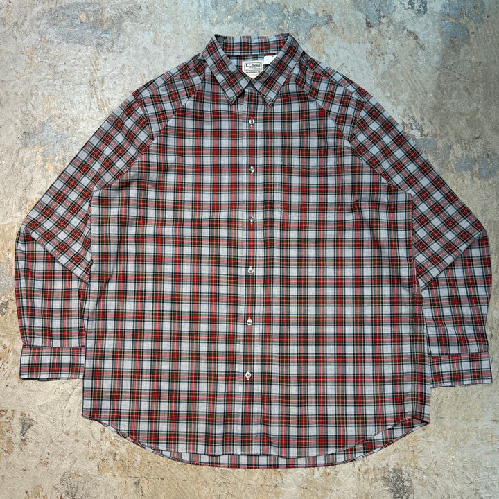 古着 L.L.Bean/エルエルビーン/ ボタンダウン長袖シャツ/ チェック柄/ サイズXL