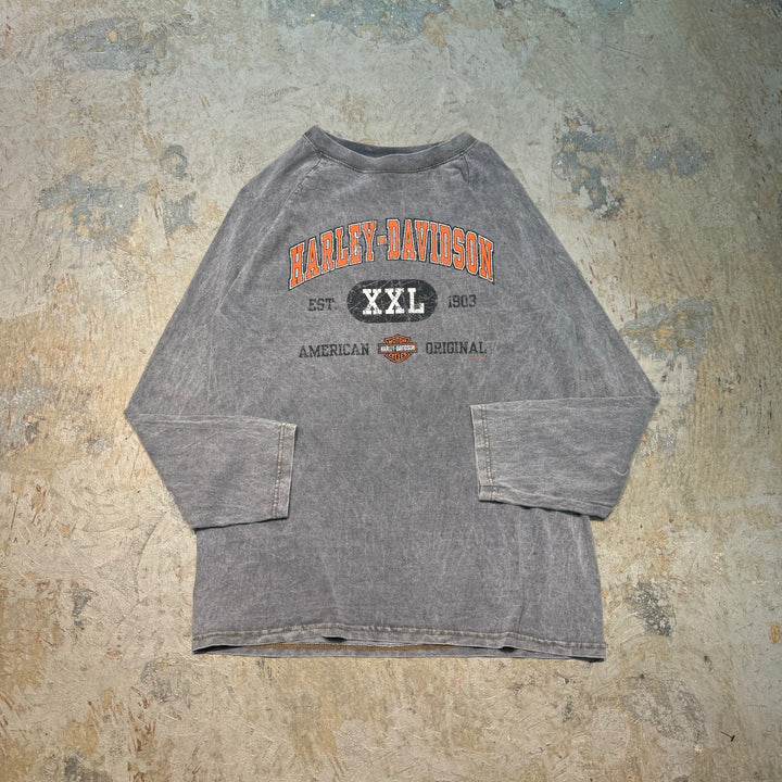 Used clothing Made in USA Harley-Davidson/Harley-Davidson/ Printed long sleeve T-shirt/ Size M