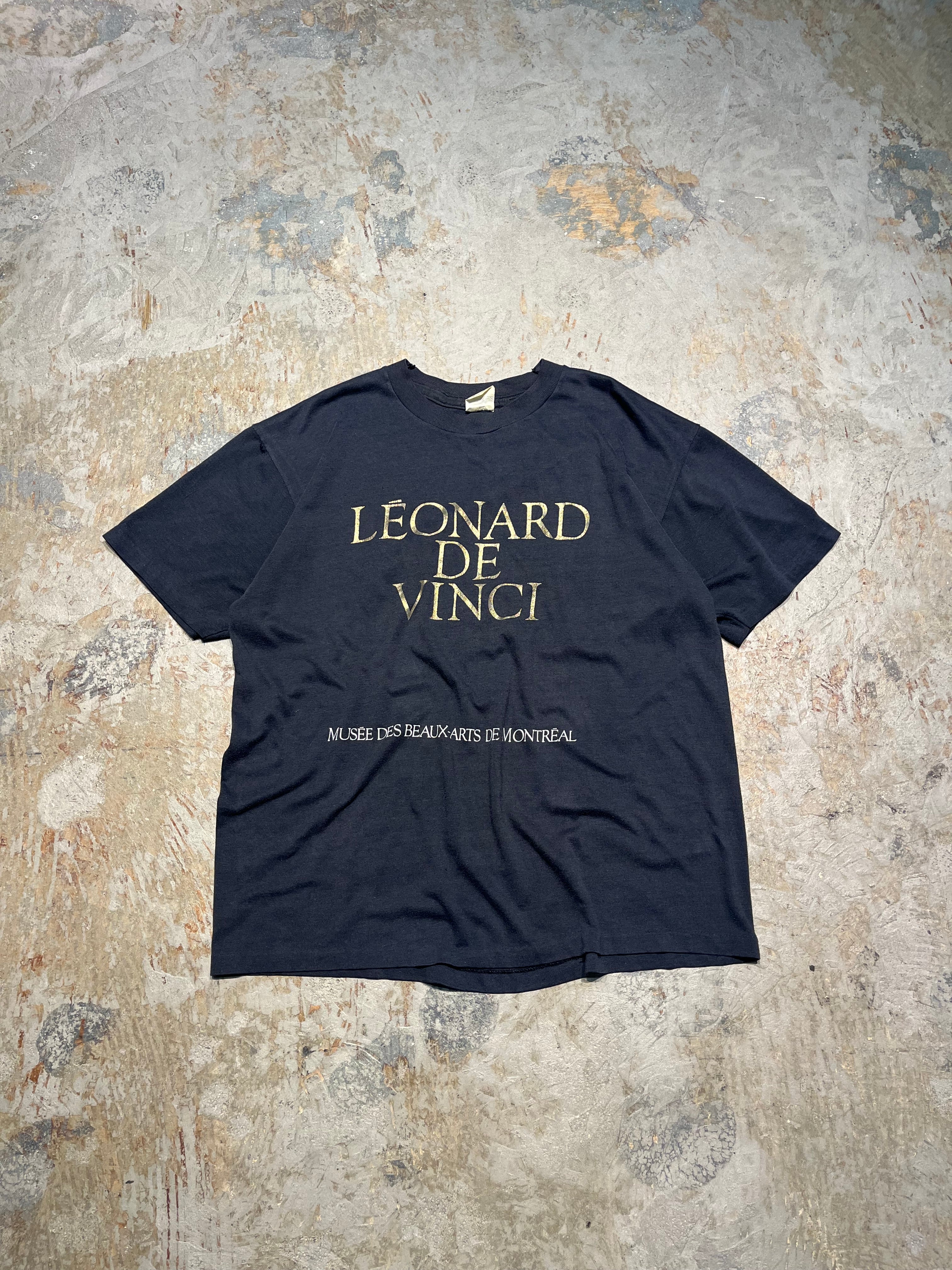 ダ・ヴィンチ デザイン 個性派Tシャツ タグ付未使用品 90' USA未使用