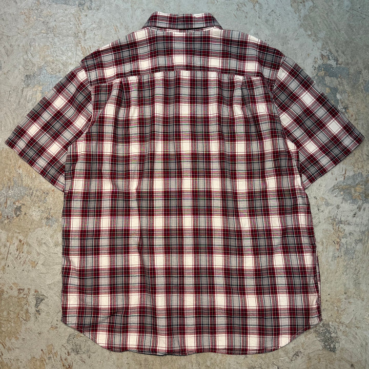 Used clothing carhartt/ Carhartt/ Button-down short sleeve shirt/ Checkered pattern/ Size XL
