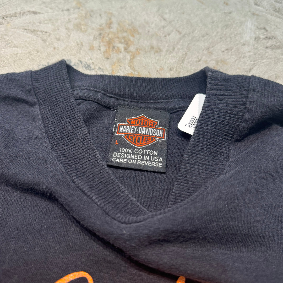 Used clothing Made in USA Harley-Davidson/Harley-Davidson/Printed T-shirt/Size L
