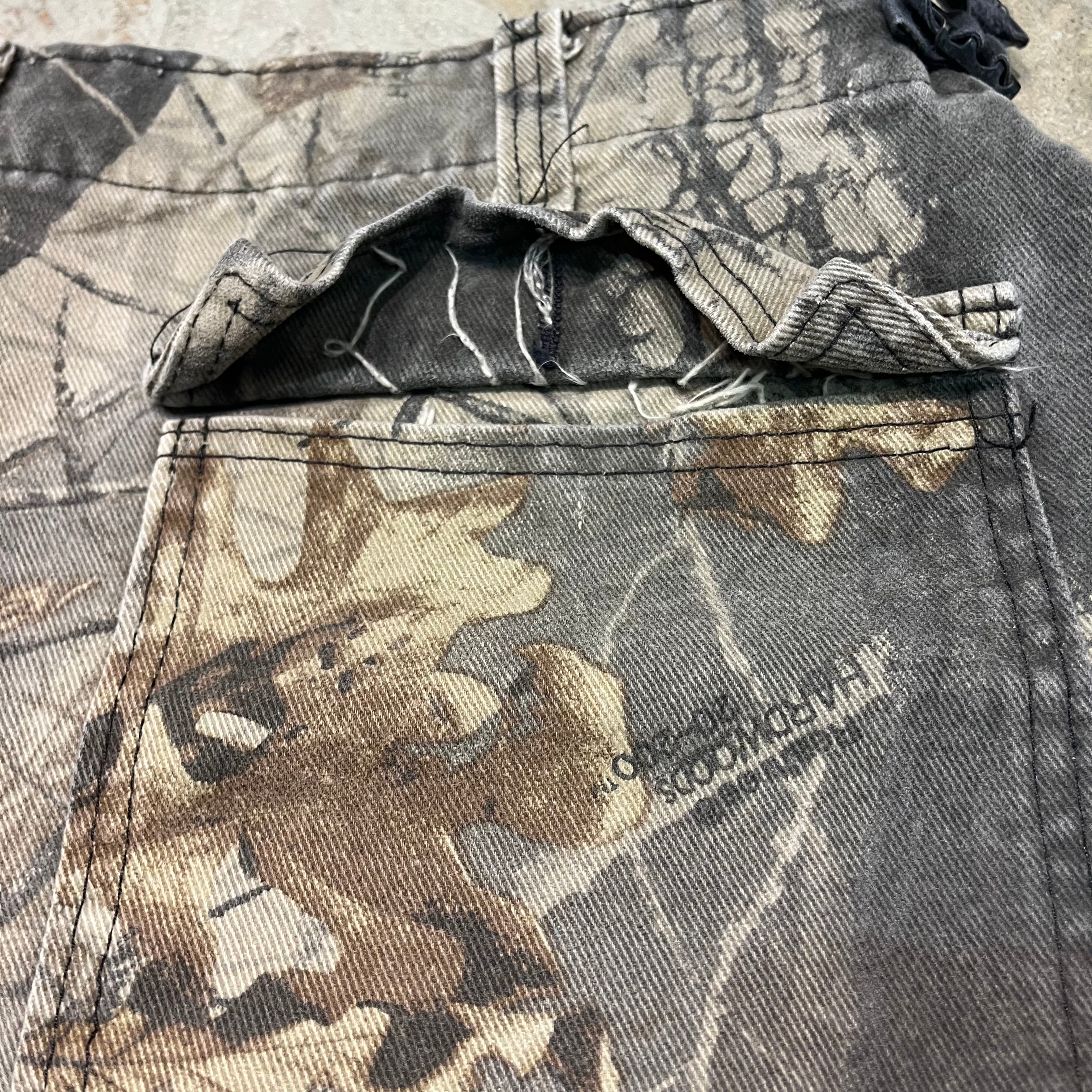 リアルツリー ワークパンツ 46×34 10日以内お届け】 リアルツリーダメージ2WAYパンツ L2058
