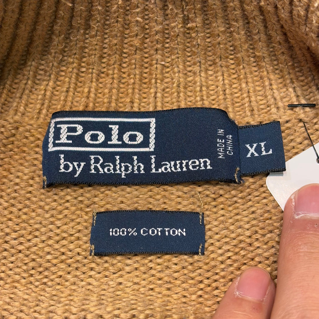 古着 90's〜 POLO by Ralph Lauren/ ポロラルフローレン/ ハーフジップニットセーター/ サイズXL