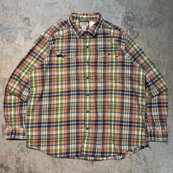 古着 L.L.Bean/ エルエルビーン/ 長袖シャツ/ チェック柄/ サイズXL