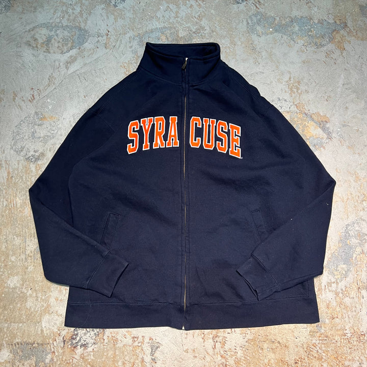 #3456 古着 MV SPORT/Full zip sweat/フルジップスウェット/カレッジロゴ/SYRACUSE/シラキュース/サイズXL