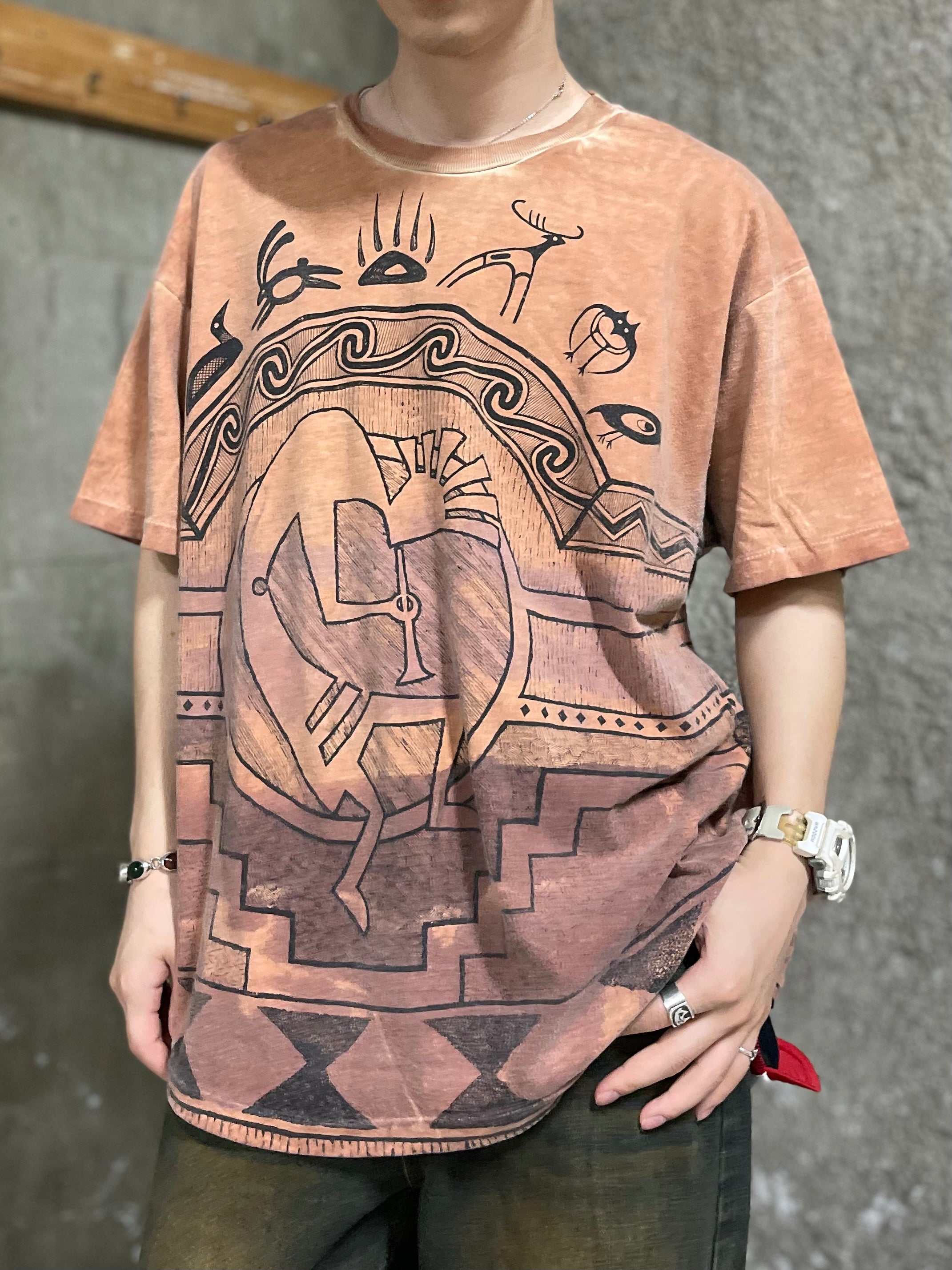 4673 古着 USA製 90's Hanesヘインズ/ココペリ 精霊