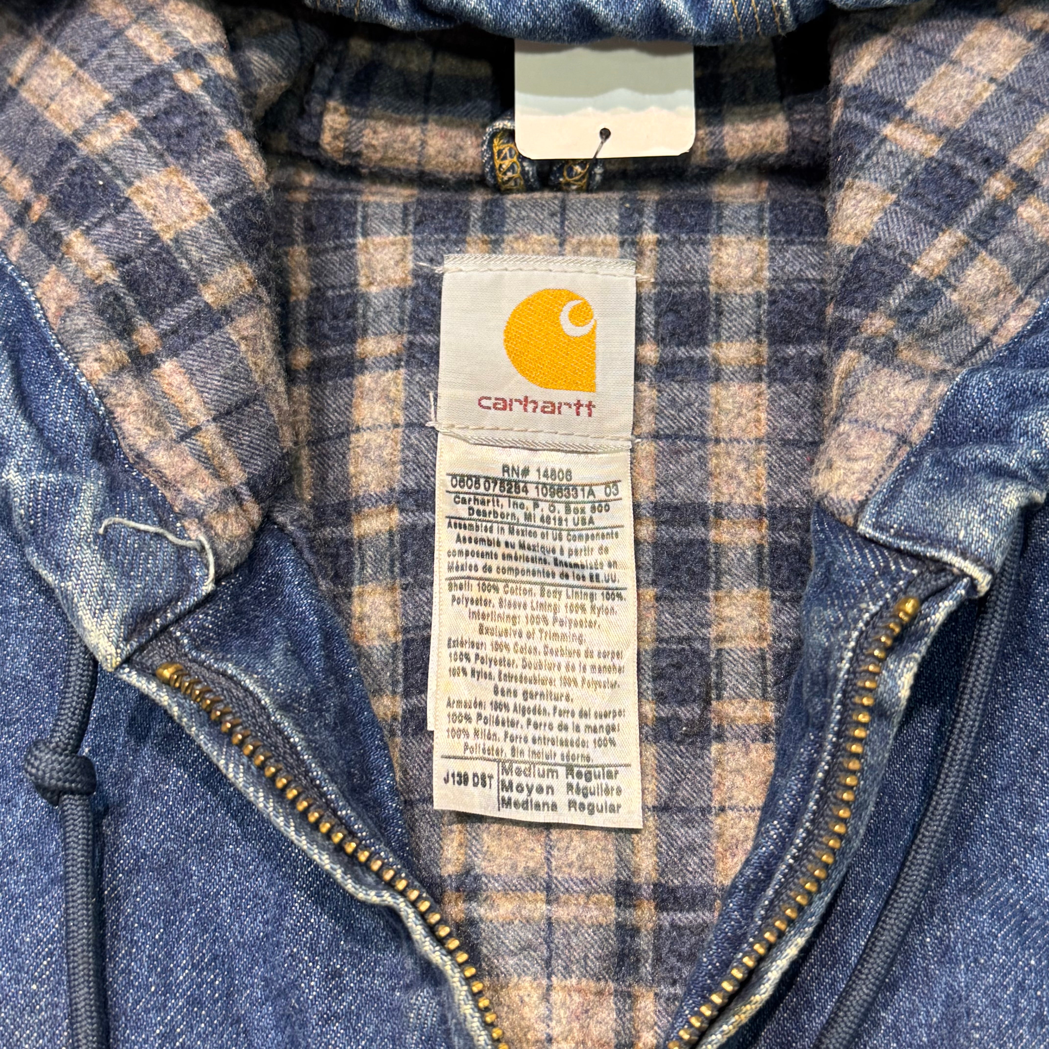 古着 Carhartt/ カーハート/ アクティブジャケット/ ダック地/ 裏地