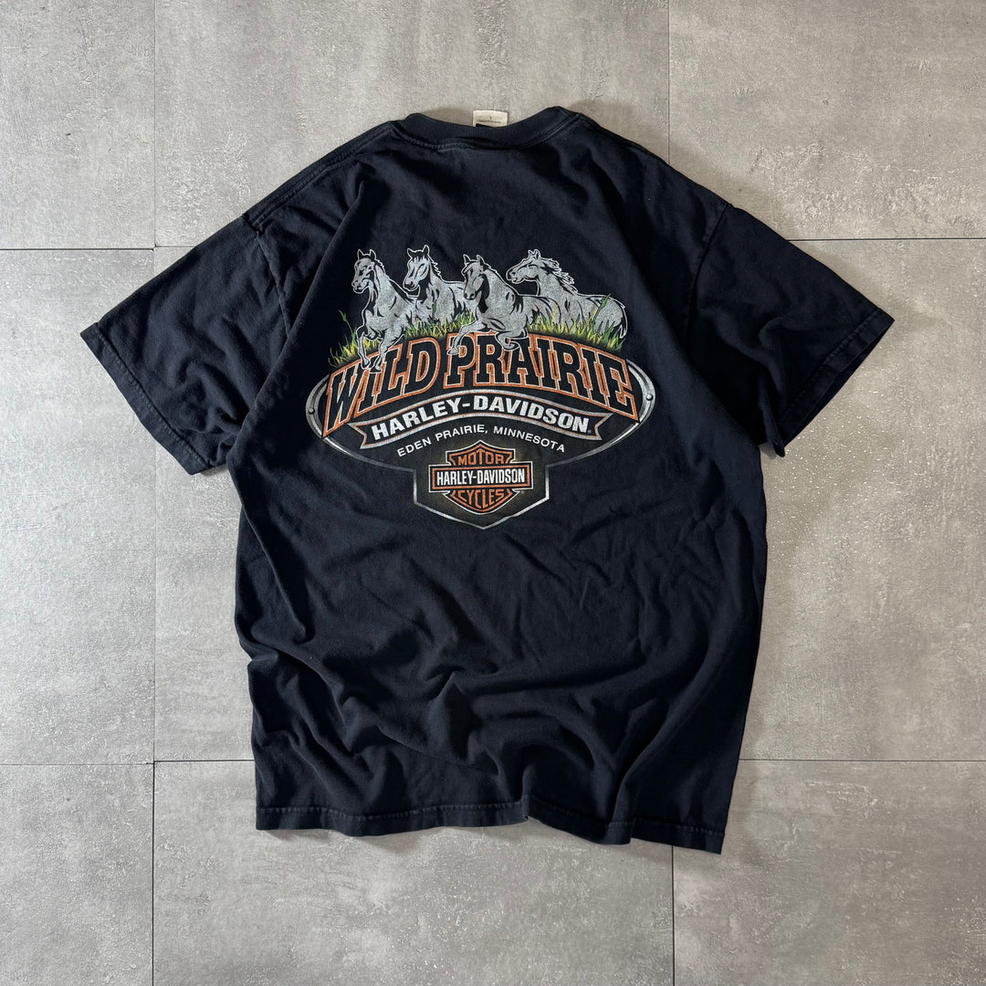 古着 USA製 Harley-Davidson ハーレーダビッドソン プリントTシャツ サイズL