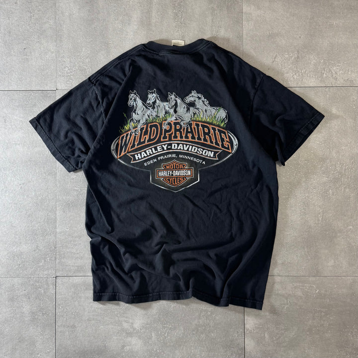 古着 USA製 Harley-Davidson ハーレーダビッドソン プリントTシャツ サイズL