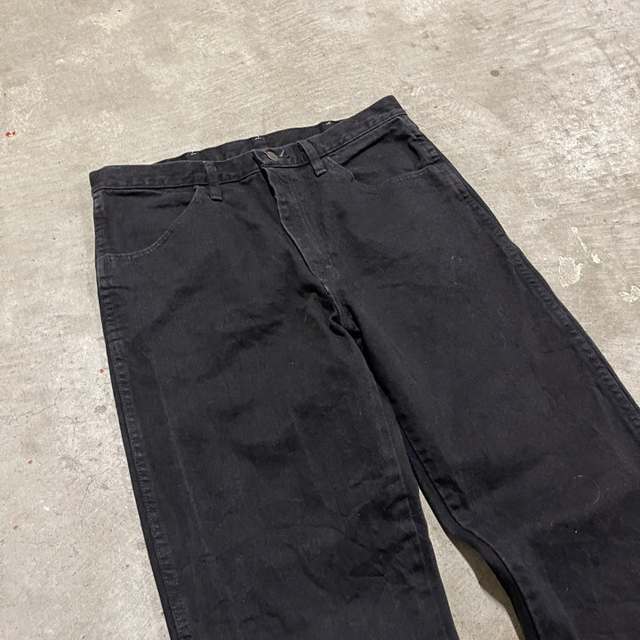 #4258 古着 RUSTLER/ラスラー/Black Denim Pants/ブラックデニムパンツ/サイズ34×34