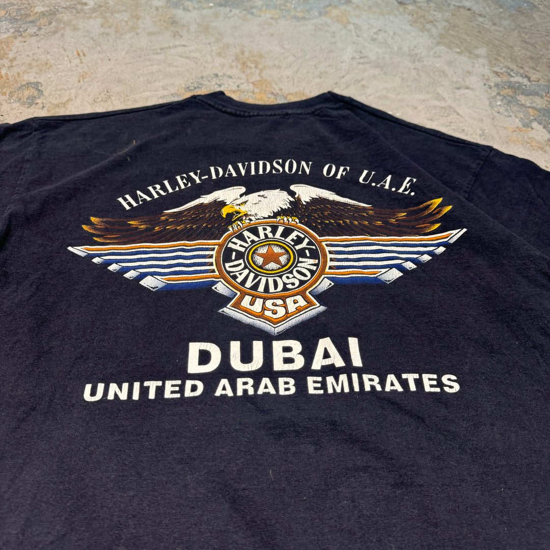 Used clothing Made in USA Harley-Davidson/Harley-Davidson/Printed T-shirt/Size L