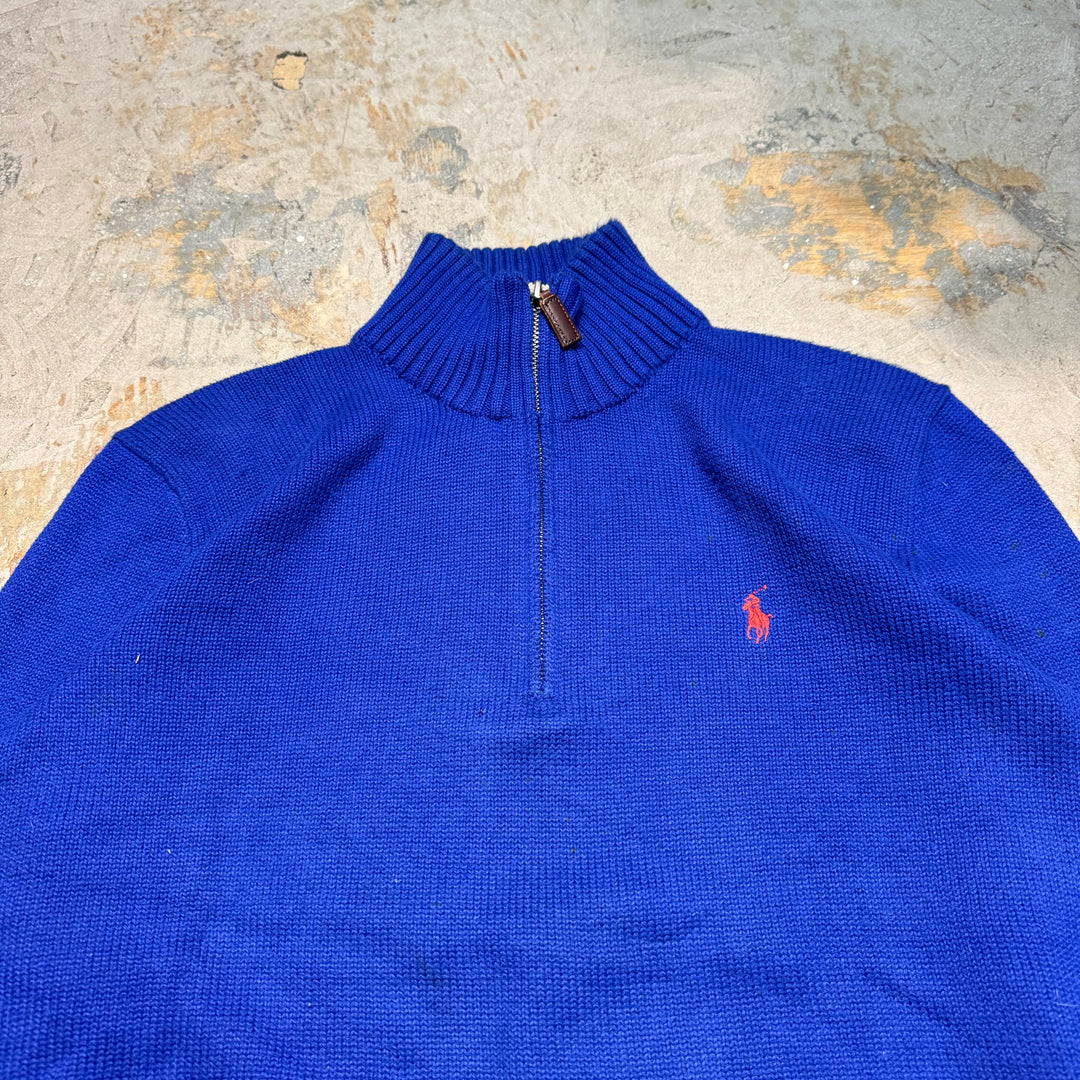 古着 POLO by Ralph Lauren/ ポロ バイ ラルフローレン/ ハーフジップニットセーター/ サイズS