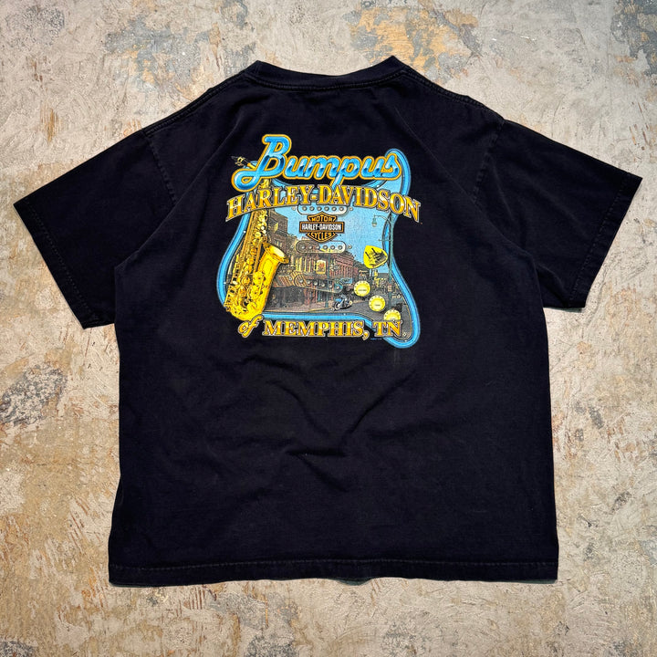 古着 USA製 Harley-Davidson/ハーレーダビッドソン/ プリントTシャツ/ サイズXL