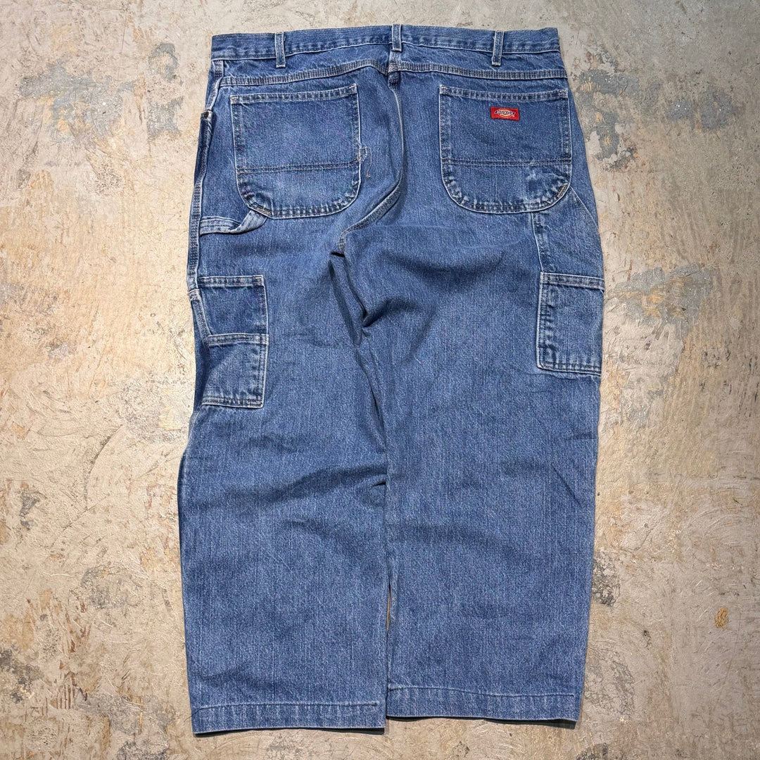 古着 Dickies/ ディッキーズ/ ダブルニー/ デニムペインターパンツ / 実寸サイズ36×25