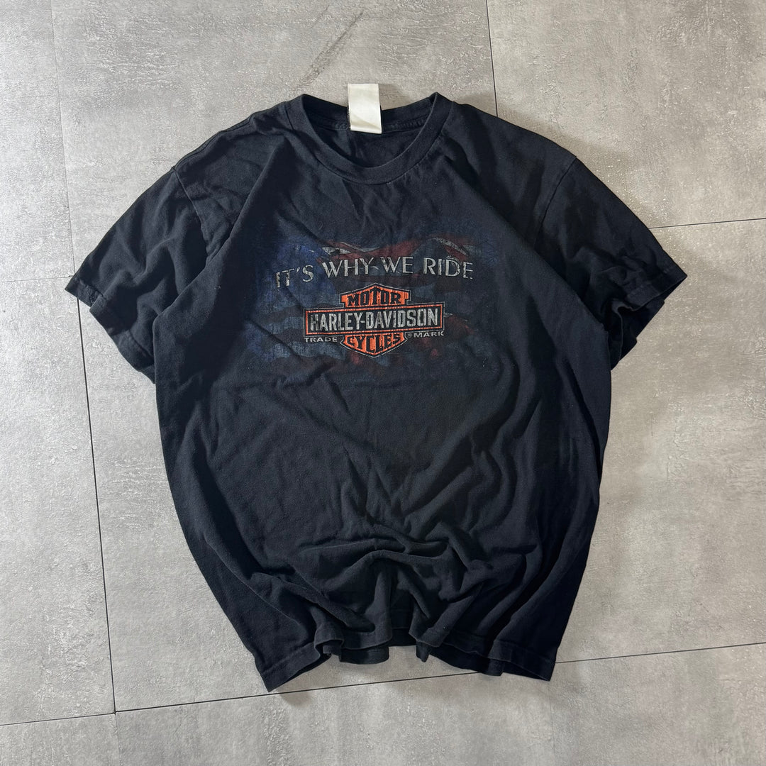 古着 USA製 Harley-Davidson ハーレーダビッドソン プリントTシャツ サイズL