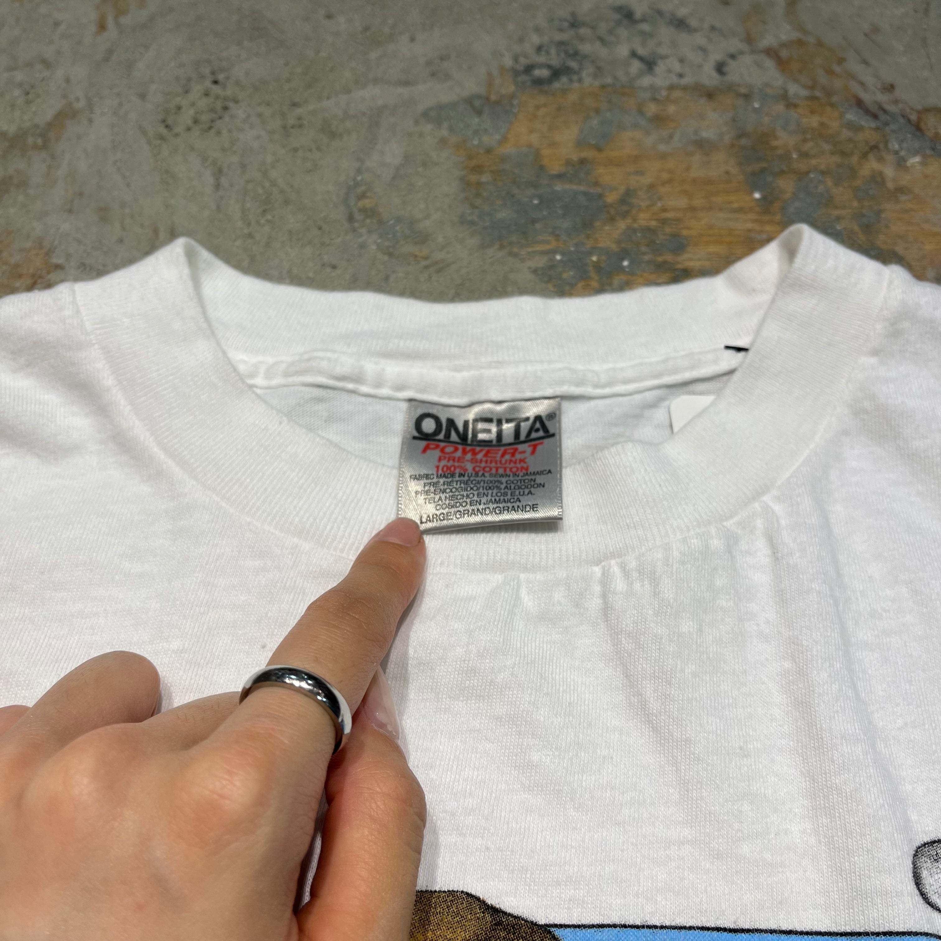 90s ゴルフボール プリントTシャツ USA製 未使用 デット 生成り レア 90s ゴルフボール プリントTシャツ USA製 未使用 デット 生成り
