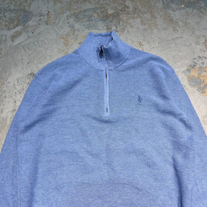 #3338 古着 Polo Ralph Lauren/ポロラルフローレン / Half Zip Pima Cotton Knit Sweater/ハーフジップ ピマコットンニット セーター / サイズS