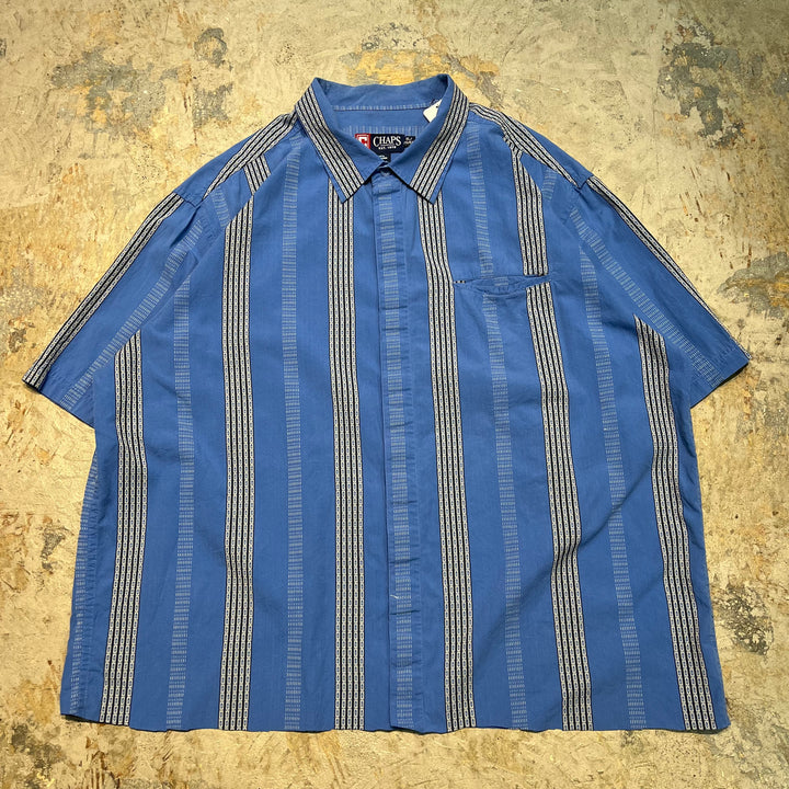 古着 CHAPS RALPH LAUREN/ チャップス ラルフ ローレン/ 半袖シャツ/ 開襟/ リメイク/サイズXL