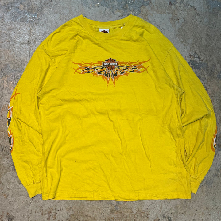 Used clothing Made in USA Harley-Davidson/Harley-Davidson/Long sleeve print T-shirt/Size XL