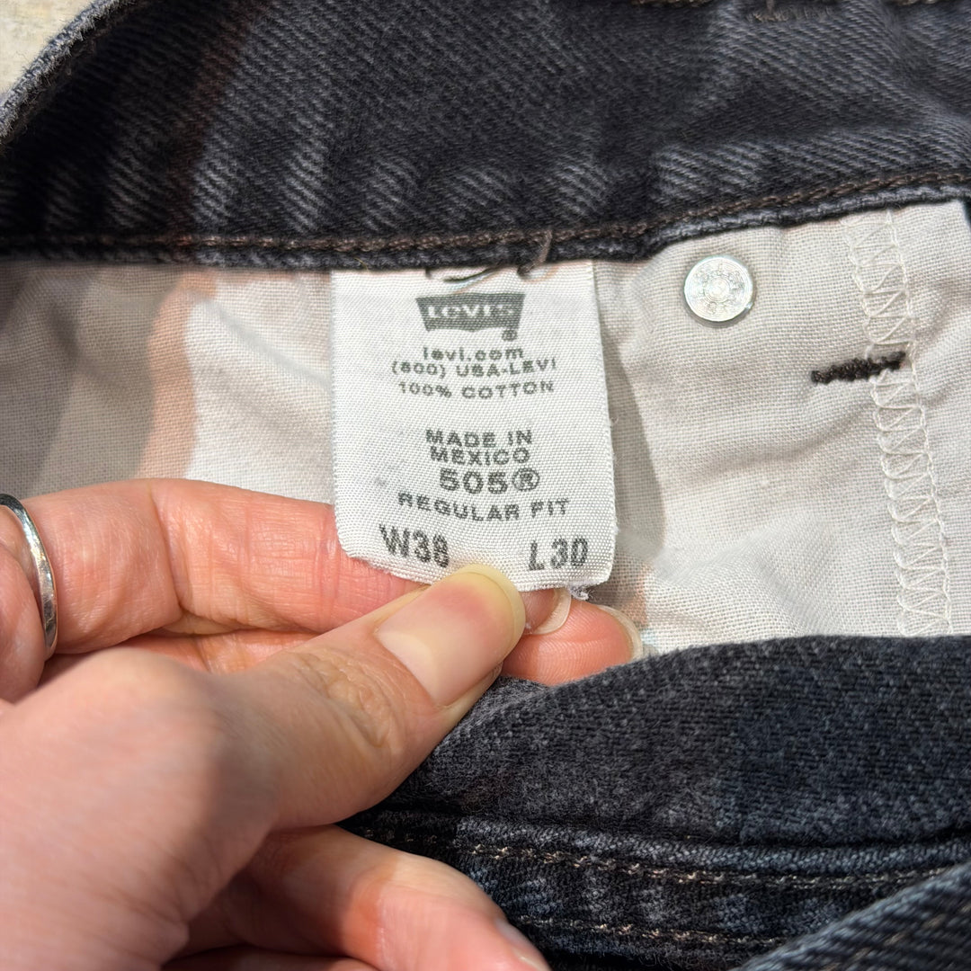 古着 Levi's/ リーバイス/ ブラックデニムパンツ/ 505/ 実寸サイズ36×29
