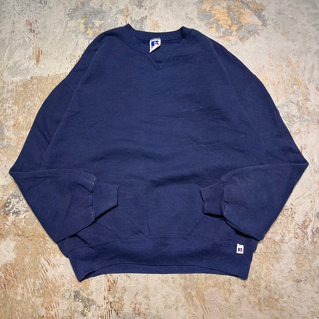 #3549 古着/Russell/ラッセル/Crewneck sweat/クルーネックスウェット/ブランクスウェット/無地/MADE IN U.S.A/サイズXL